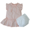 2 Pcs Dress & Diaper Cover Set