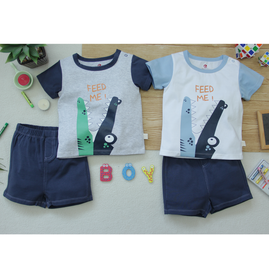 2 Pcs T-Shirt & Short Set