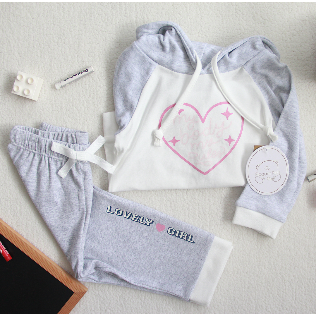 2 Pcs Hoodie & Pant Set