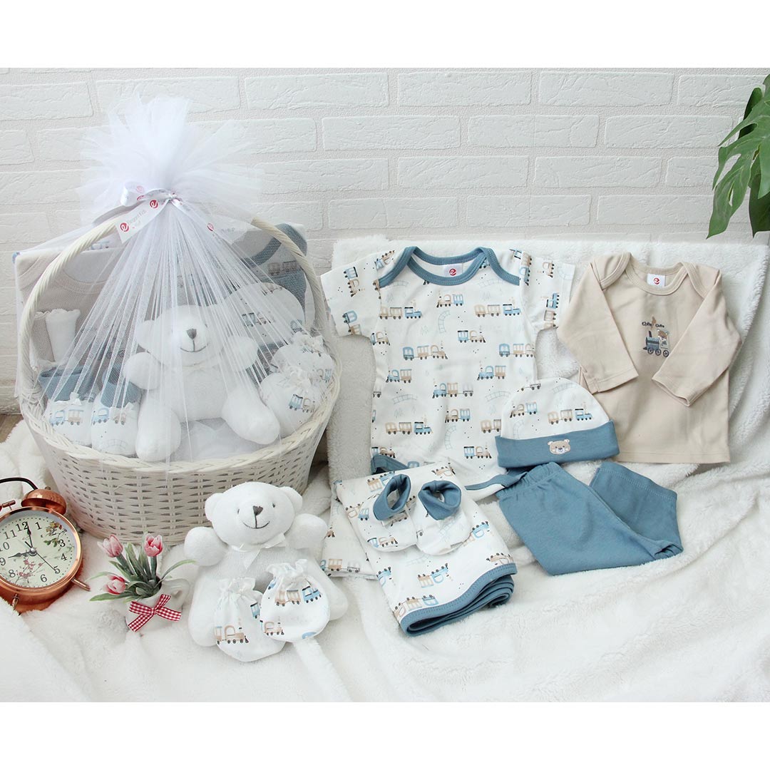 11 Pcs Baby Gift Basket